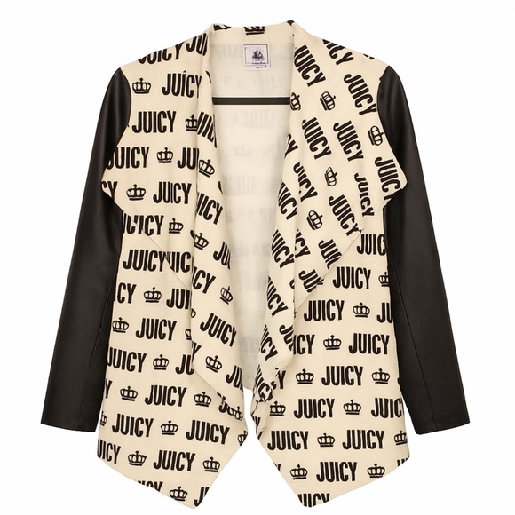 Juicy Couture Jackets & Blazers - Juicy Couture Black and Cream Cape Jacket🥳🥳❌❌